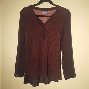 Cross Pattern Dress Shirt